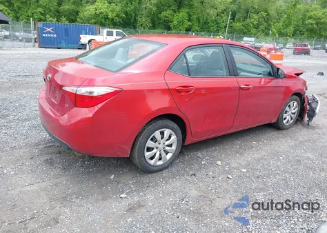 2015 Toyota Corolla Le z USA, uszkodzony, nr VIN 2T1BURHEXFC301228